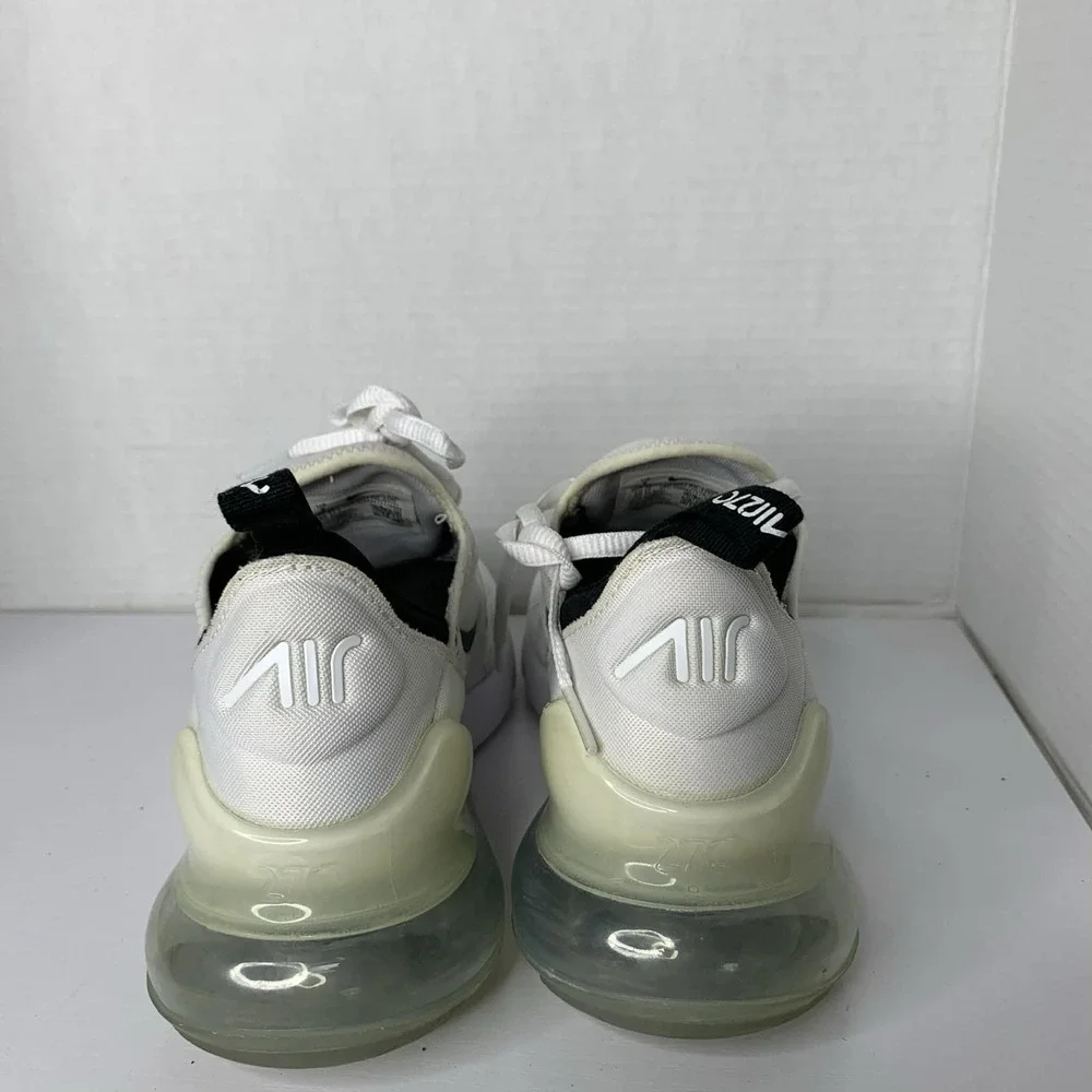 Women's Size 8- Nike Air Max 270 White Black Running Shoes AH6789-100 - Picture 3 of 7